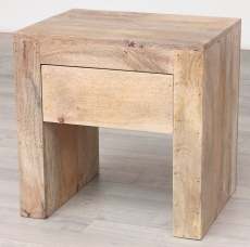 nowoczesny drewniany stolik nocny